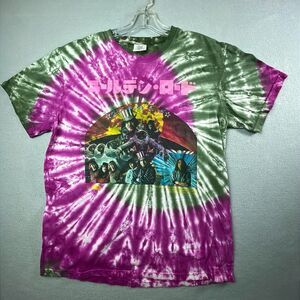 VTG GRATEFUL DEAD Tie Dye T Shirt Men's Large The Gold Road Ice Nine Japan Promo